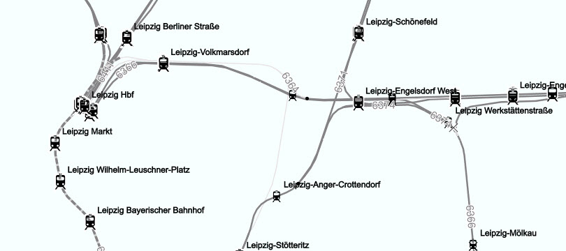 Streckennetz DB Netz AG