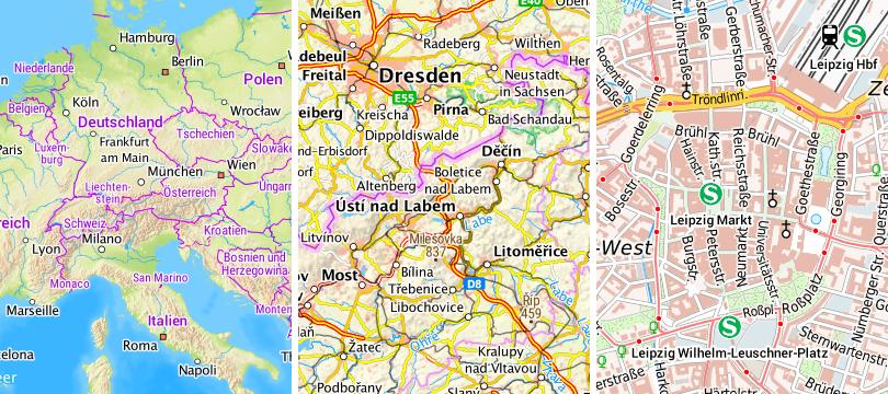 TopPlusOpen europaweite Webkarte in der Projektion UTM32 (TopPlusOpen-UTM32)
