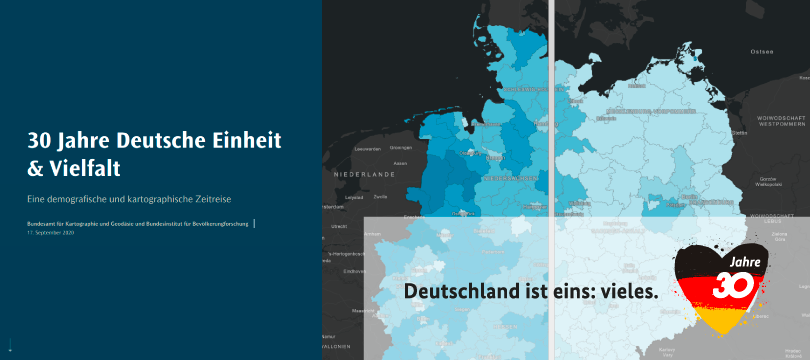 30 Jahre Deutsche Einheit & Vielfalt - Eine demografische und kartographische Zeitreise