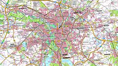 Digitale Topographische Karte 1:100 000