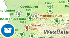 Themenkarte: Landesgartenschauen und Internationalen Gartenbauausstellungen in Deutschland