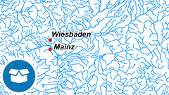 Themenkarte: Das Gewässernetz in Deutschland