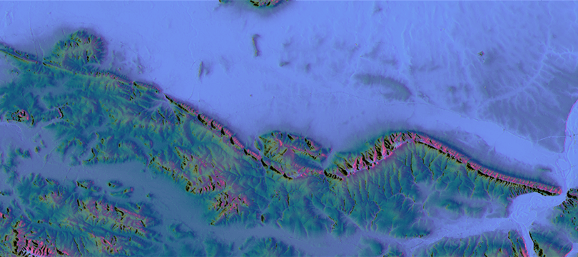 WCS Digitales Geländemodell Gitterweite 1 m