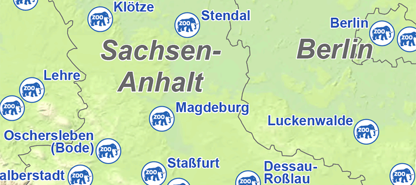 Themenkarte: Zoos in Deutschland