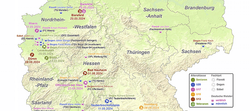 Themenkarte: Fechten 2024