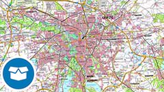 Digitale Topographische Karte 1:100 000
