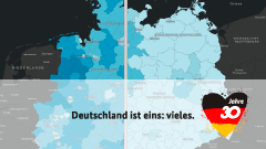 30 Jahre Deutsche Einheit & Vielfalt - Eine demografische und kartographische Zeitreise