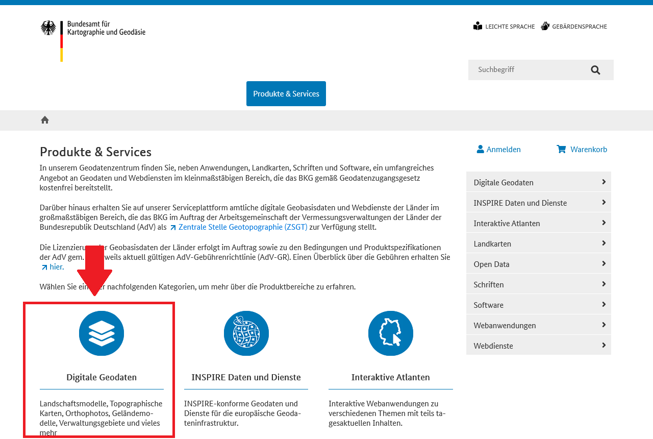 Bilder auf der Webseite