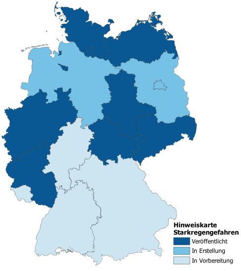 Verfügbarkeit Starkregen